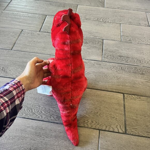 Build A Bear Red Raptor Dinosaur Plush Stuffed Animal 16” - Picture 5 of 8